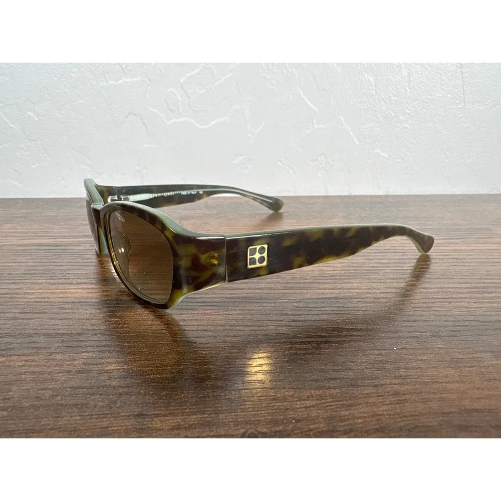 Kate Spade Paola/S Olive Green Tortoise Rectangular Sunglasses Made in Italy